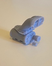 Mittag Gebläse billet Kompressor Injektion Scoop Injektor Hut Profi mod verbieten Hobby DIY Automobil 3d print model - Mito3D