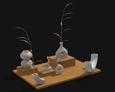 nordico vaso impostato casa moderno minimalista vasi architettura mobilia arredamento interni architettonico design decorazione Casa stampabile camera 3d print model - Mito3D