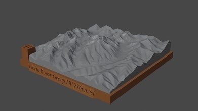 norte codigos grupo hp montaña paisaje volcán terreno ambiente naturaleza fotogrametría elevación dem Ciencias 3d print model - Mito3D