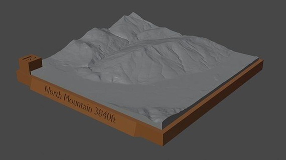 Norden Berg Landschaft Vulkan Terrain Umgebung Natur Photogrammetrie Elevation Wissenschaft 3d print model - Mito3D