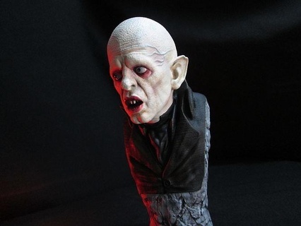 Nosferatu büst stl vampir film korku eğlence Drakula Klaus Eskültür Busto yaratık zbrush tasarım kileri Sanat heykeller 3d print model - Mito3D