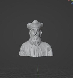 Nostradamus nostredame micheldenostredame Französisch Astrologe Apotheker Seher Orakel Vater Mark Zeder Kunst Skulpturen 3d print model - Mito3D