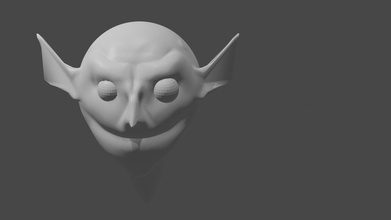 not human hobby-diy art eye goblin sculpting creature fantasy hobby diy other 3d print model - Mito3D