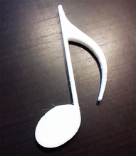 nota musicale - croma a arte musicali musica pla plastica outros 3d print model - Mito3D