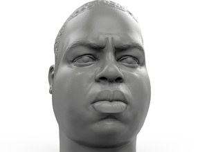 berüchtigt biggie 3d druckbar porträt notorisch 3dprintable berühmtheit rapstar rapper hüpfen sänger afroamerikaner biggie3dmodel kunst skulpturen biggiesmalls3dmodel biggieskulptur biggiesmallssculpt 3d print model - Mito3D