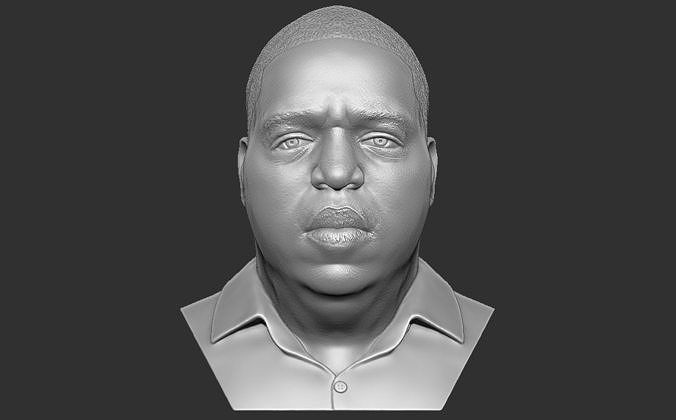 notorio grande busto 3d impresión Listo stl obj formatos biggie York tupac Shakur nipsey bullicio fisgonear perrito arrendajo Kanye Oeste eminem costa diddy rapero cantante Arte esculturas 3D print model - Mito3D