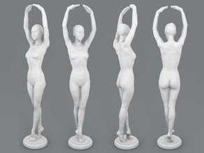 nova ballett pose körper scan figur statue bodyscan kunst scannt repliken 3d print model - Mito3D