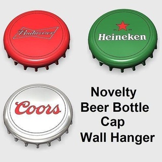 novidade Cerveja garrafa boné parede cabide heineken Coors Budweiser arte casa decoração 3d print model - Mito3D
