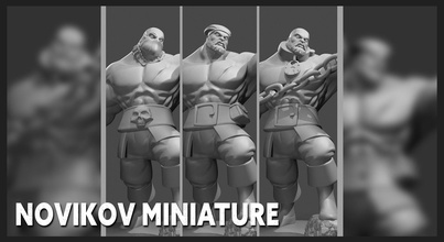 novikov miniature - 3d print file sculpture people figure printing dungeon dragons table enemy character games toys board 3d print model - Mito3D