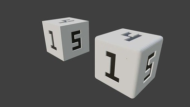 numero dadi dado gioco cubo giocando fortuna fortunato 1 2 3 4 5 6 giocattolo 3d Stampa stampabile tavolo giocattoli Giochi 3d print model - Mito3D