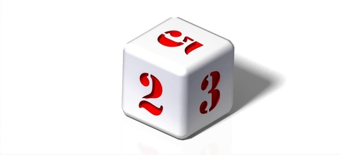 numerische Würfel cube Spiel poker zocken geometrie Anzahl casino Spiele - Spielzeug Spiele, 3d print model - Mito3D