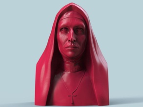 freira fracasso conjurar bruxas sacerdote cristão horror estátua miniatura demônio cadáver bonnie aarons monge exorcista mulher menina fantasia piedosos arte esculturas 3d print model - Mito3D