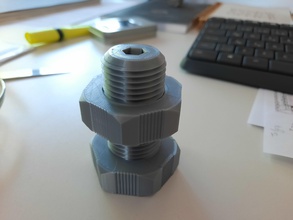 nuez tornillo llave impresora 3d ultimaker maquinaria pasatiempo bricolaje diy mecánico partes 3d print model - Mito3D
