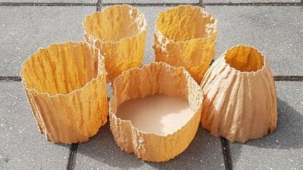 chêne pin bouleau arbre textures fonctionnel décoratif articles vase ombre abat jour pot planteur bois maison décor 3d print model - Mito3D