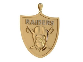 Oakland Raiders Anhänger Schmuck Gold Silber Diamant Mode Schönheit Ring Sterling Juwel Engagement 3d print model - Mito3D