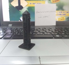 obelisco kemet jogo tabuleiro sangue areia borda jogos kemet2012 agulha obelus brinquedos 3d print model - Mito3D