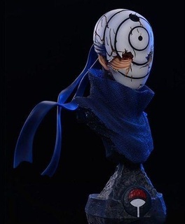 obito Uchiha Büste uchiwa Naruto Manga Anime Sharingan Kakashi Kunst Skulpturen 3d print model - Mito3D