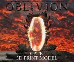 oblivion gate daedric skyblivon game tes morrowind theelderscrolls elder scrolls fantasy art toy games toys obliviongate 3d print model - Mito3D
