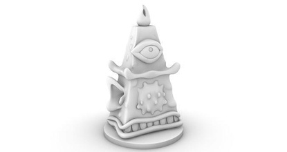 occult gelatinous monster idol tabletop dungeonsanddragons rickandmorty penandpaper god statue creature deity rpg dnd games toys game accessories 3d print model - Mito3D