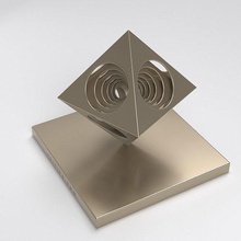 octaécho octaèdre art sculpture géométrique statue déco forme platonique imprimable 3d écho mathématique 3d print model - Mito3D