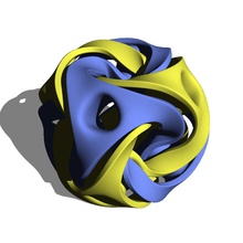 ottaedro trasformato art parti separata matematica generativa desig di logica puzzle simmetrica 3d la stampa stampabile matematiche arte 3d print model - Mito3D