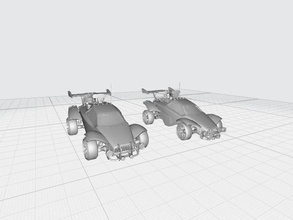 oktan rakete liga fahrzeug wagen sport raketenliga sportwagen raser videospiel schnell rennen hobby diy automobil 3d print model - Mito3D