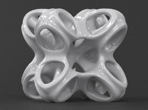 octo estrella cubo de la escultura art octogon octohedron cúbicos matemática matemáticas tetraedro pieza coleccionista kubik fractal mínimo superficie 3d print model - Mito3D