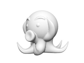 octopus character figure toy illustration happy games toys 3d print model - Mito3D