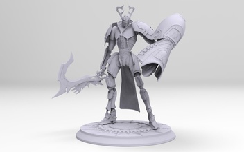 odin - final fantasy xiii ffxiii games character lightning eidolons creature knight print printable ffvii figurines figure statue scultp ps3 toys 3d print model - Mito3D