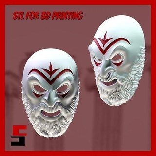 Odisea máscara mascaras 3d modelo stl impresión accesorio decoración accesorios cosplay griego Arte 3d print model - Mito3D