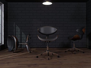 ofis sandalye koltuk mobilya minimalizm modern yemek deri dışkı ev 3d print model - Mito3D