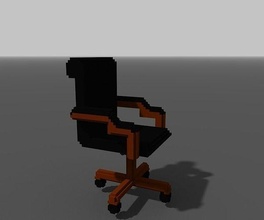 office chair 3d magical voxel magicalvoxel house accessories 3d print model - Mito3D