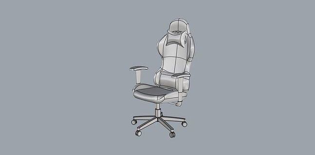 office chair4 architecture high rise house chair sofa desk computer street design 3d print model - Mito3D