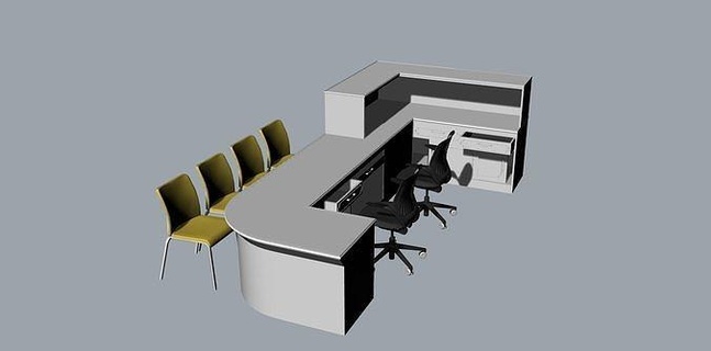 office chair8 architecture high rise house chair sofa desk computer street design 3d print model - Mito3D