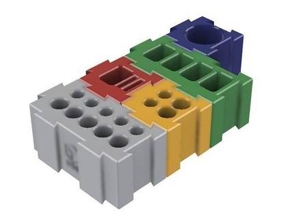 Büro Lager modular Batterie Halter Unterstützung organisieren Wandschrank Haus Zubehör Zuhause Veranstalter Zubehörteil Box Container aufladen aaa aa 9v 3d print model - Mito3D