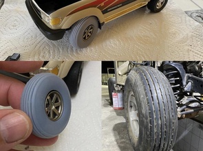 route désert ballon pneus pneu sable moyen Orient outback plage baja échelle modèle course véhicule voiture camion SUV courses Jeux jouets 3d print model - Mito3D