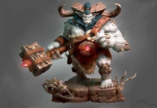 ogre épouvantail sensationnel fanart sculpture art statue figurine créature bête warcraft sculptures 3d print model - Mito3D