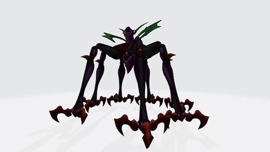 ogudomon créature longue jambes griffes digimon monstre anime dessin animé modèle jeux jouets 3d print model - Mito3D