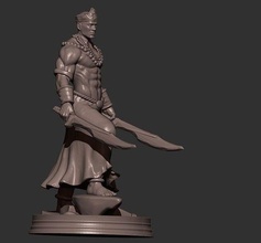 ogün tanrı of demir umbanda afrikalı din oruba siyah güç heykel kılıç antik anıt şövalye buda dindar nesne jesu roma sanat heykeller 3d print model - Mito3D