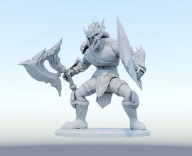 olaf dragão assassino 3d impressão modelo liga of legendas jogos brinquedos borda 3d print model - Mito3D