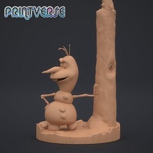 olaf heykelcik dondurulmuş kar buz krem soğuk vanilya karikatür 3d oyunlar oyuncaklar 3d print model - Mito3D