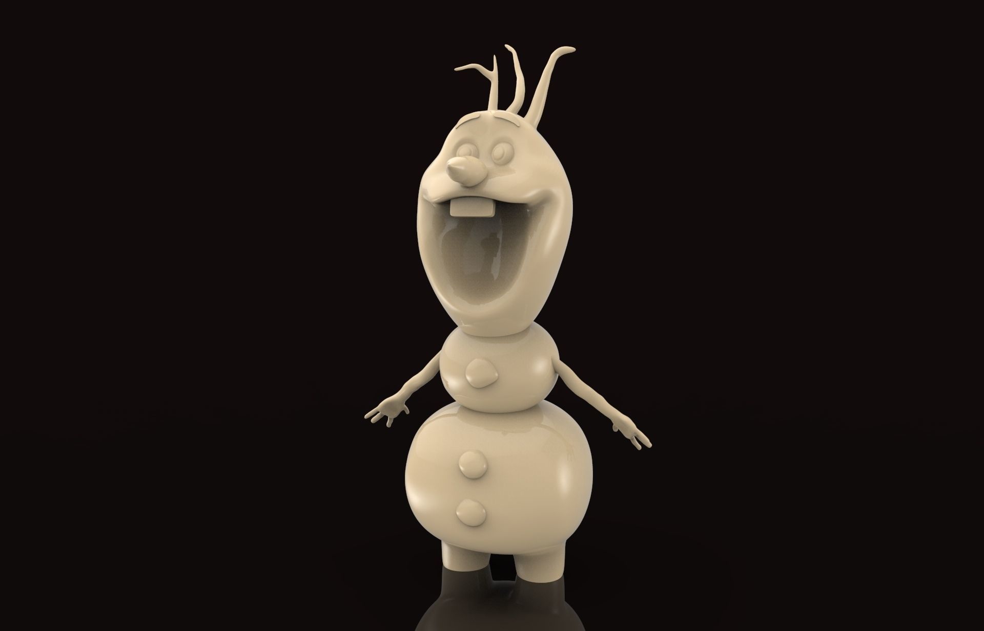 olaf toy games-toys cartoon 3d animated animation play game art miniature figurine child children toys games 3D print model - Mito3D