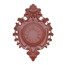 alte Uhr vintage Gesicht dial verzierte Antike jahrgang ornament Muster in der Weberei bas die Erleichterung cnc 3d drucken carving Skulptur Kunst Dekor Skulpturen 3d print model - Mito3D