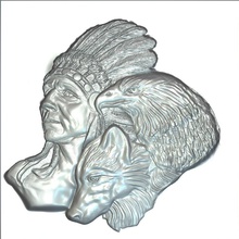 velho índio águia lobo a arte animais indiana hunter apache varreduras réplicas verifica 3d print model - Mito3D