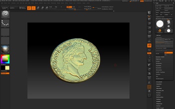 roma antiga moeda de impressão 3d do modelo a arte 3dprint idade ouro prata tesouro printable elemento highpoly jóia moedas emblemas crachás 3d print model - Mito3D