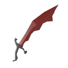 oldschool runescape - life size dragon scimitar bladed sword oldschoolrunescape osrs prop games toys game accessories 3d print model - Mito3D