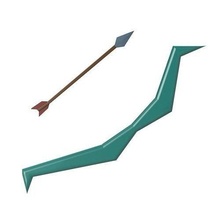 oldschool runescape - life size magic shortbow rune arrow osrs oldschoolrunescape runearrow magicshortbow game games toy hobby diy 3d print model - Mito3D