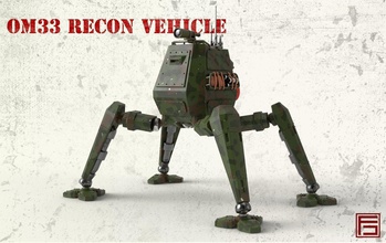 om33 recon veículo robô máquina mecânico modelo mech articulado brinquedo jogos brinquedos observação 3d print model - Mito3D