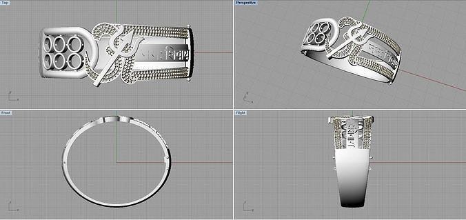 om trishul breclet bijoux conception or bracelets 3d print model - Mito3D