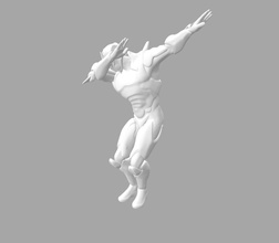 omega dab pose - fortnite skin gaming gamer games toys 3d print model - Mito3D